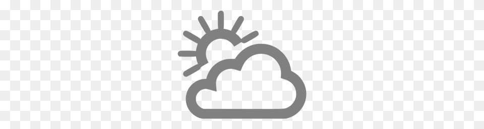 Gray Partly Cloudy Day Icon Png Image