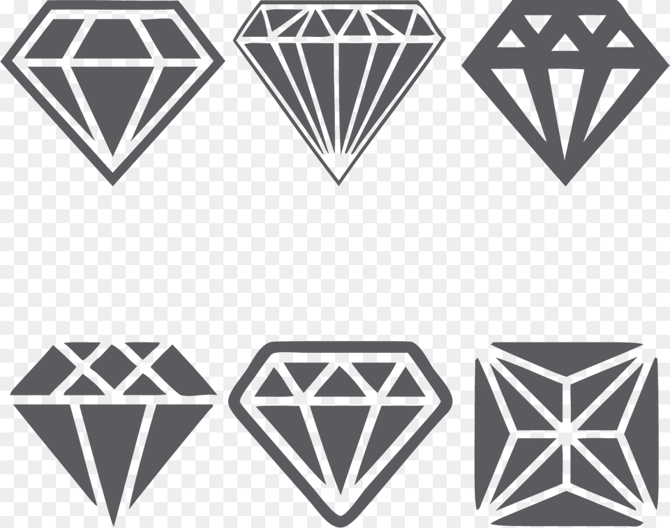 Gray Photography Diamond Royalty Stock Clipart Diamond Logo, Accessories, Gemstone, Jewelry Free Transparent Png
