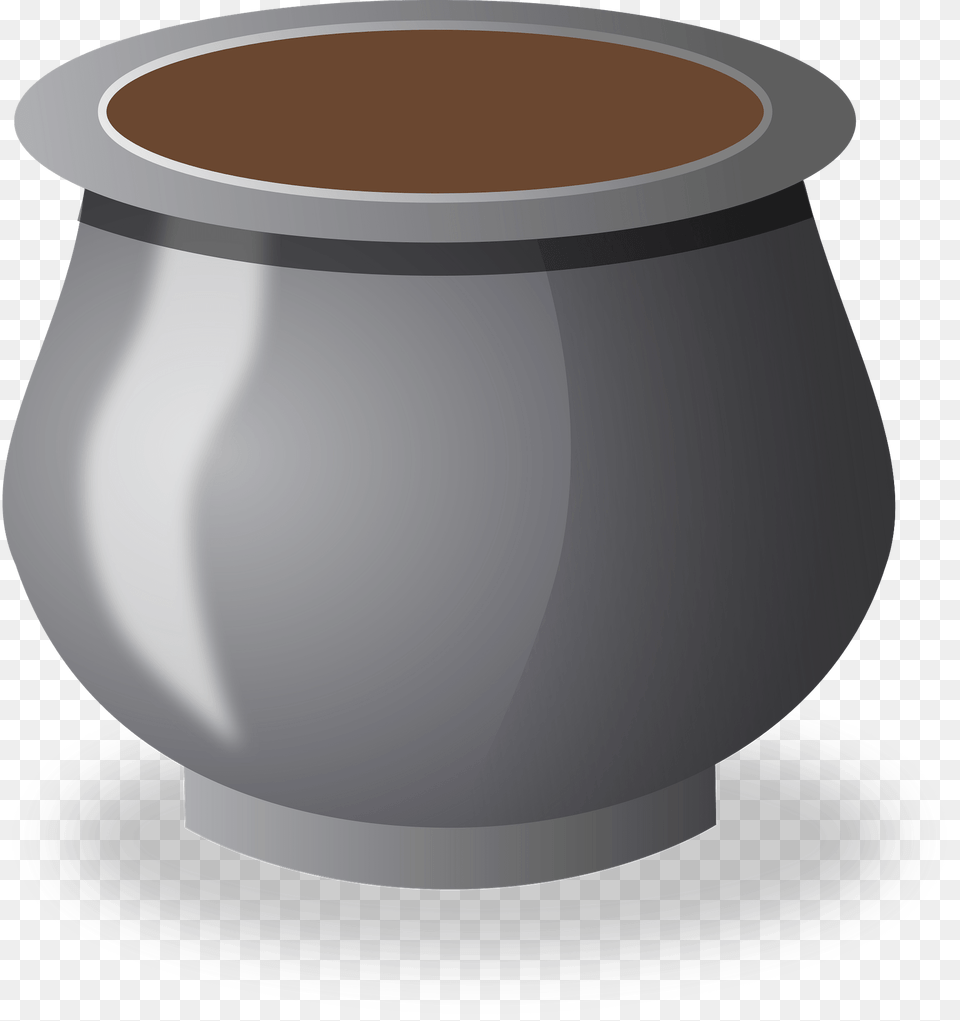 Gray Pot Clipart, Cookware, Pottery, Jar, Food Png Image