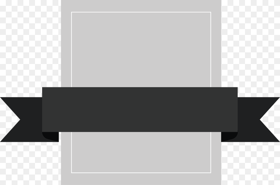 Gray Rectangle Badge With Black Ribbon, Computer Hardware, Electronics, Hardware, Text Free Transparent Png