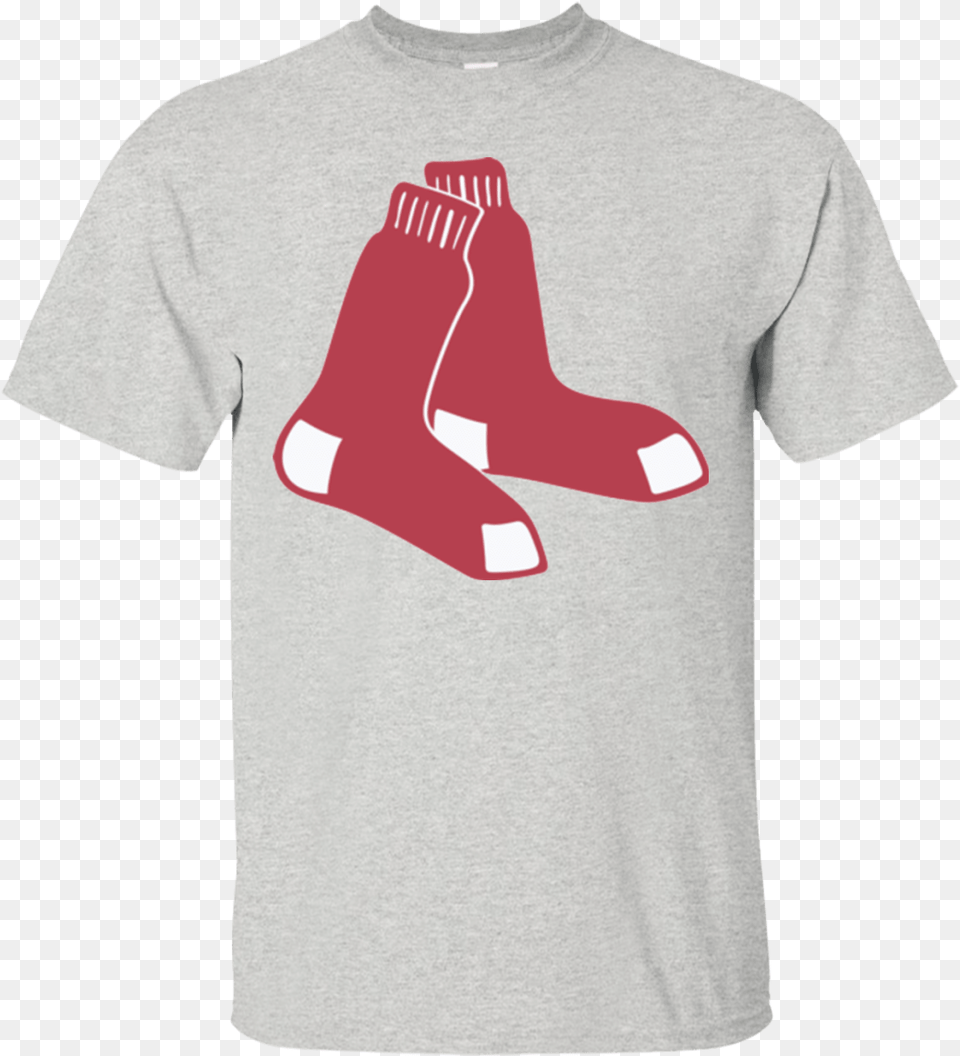 Gray Red Sox T Shirt, Clothing, T-shirt, Footwear, Shoe Free Png