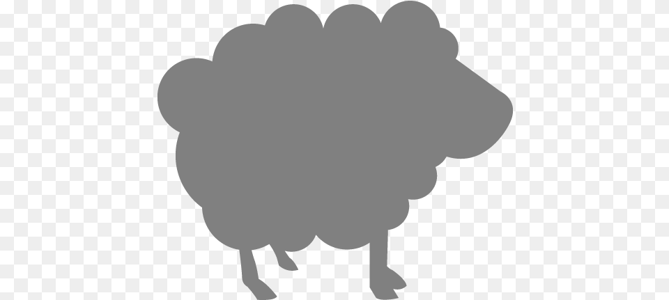 Gray Sheep 3 Icon Gray Animal Icons Black Sheep Icon, Livestock, Mammal, Bear, Wildlife Free Png Download