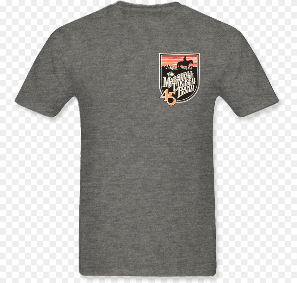 Gray Shirt With Shield Logo Active Shirt, Clothing, T-shirt, Person Free Png