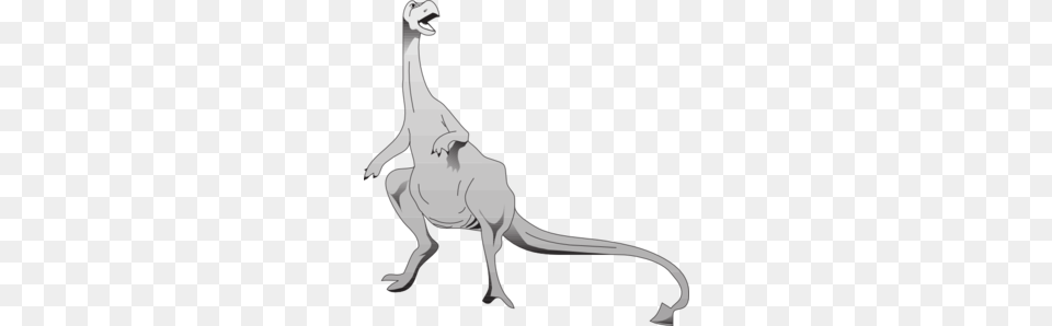 Gray Standing Dinosaur Clip Art, Animal, Reptile, Adult, Female Free Png Download