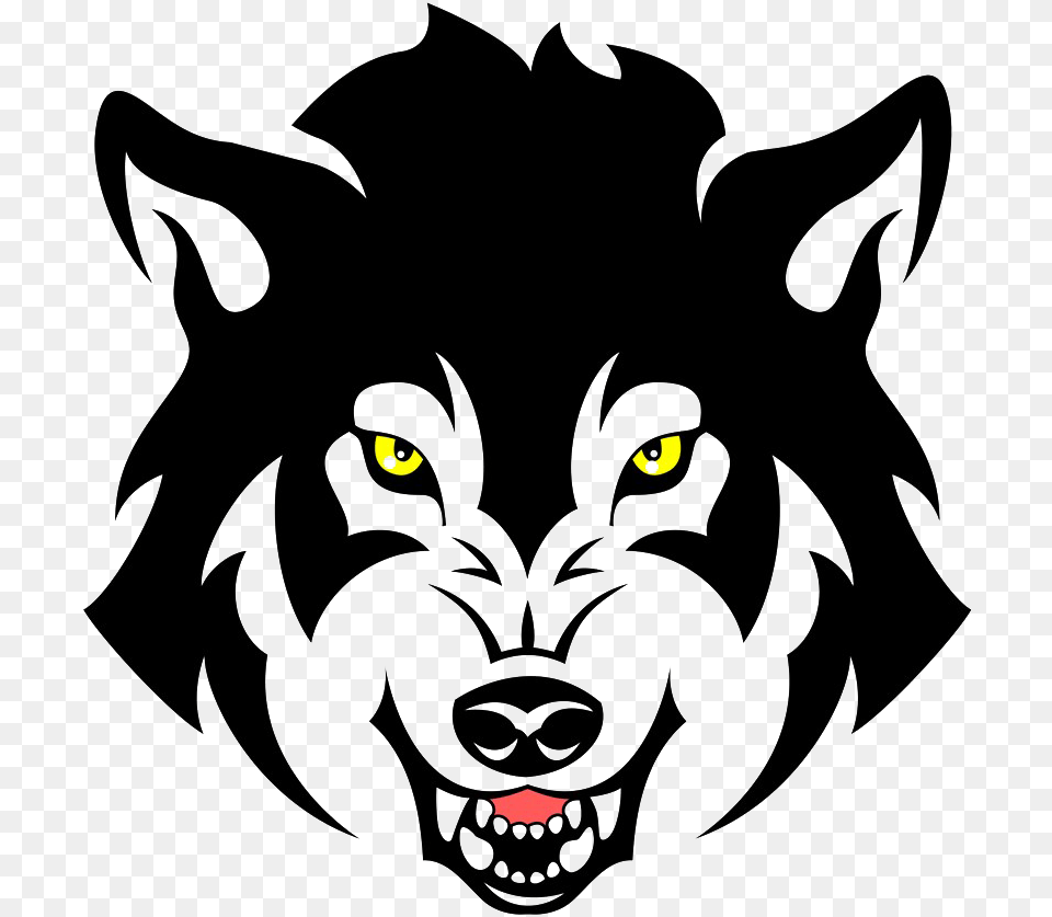 Gray Stock Illustration Clip Art Transprent Head Wolf Head Wolf Logo, Animal, Boar, Hog, Mammal Free Png