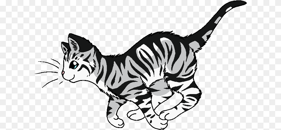 Gray Tabby Warrior Cats Download Warrior Cats Transparent Background, Stencil, Animal, Mammal, Wildlife Free Png