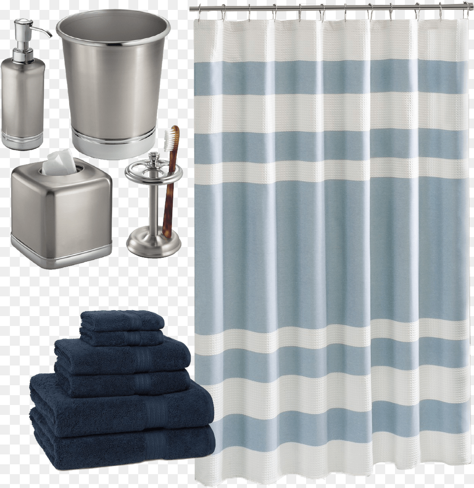 Gray Tone Bathroom Shower Curtain, Shower Curtain Free Transparent Png