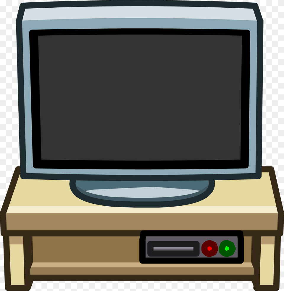 Gray Tv Stand Club Penguin Wiki Fandom Powered By Wikia Club Penguin Furniture Tv, Computer Hardware, Electronics, Hardware, Monitor Png Image