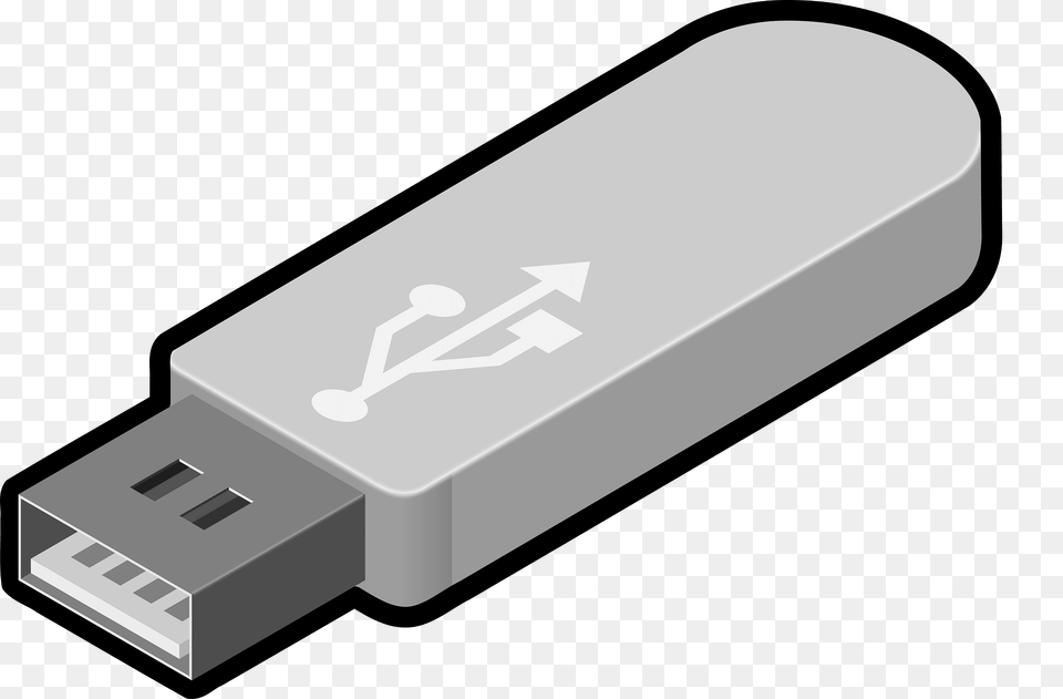 Gray Usb Drive Clipart, Adapter, Electronics, Hardware, Computer Hardware Free Png