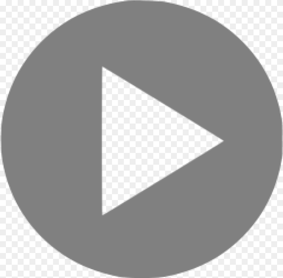 Gray Video Play Icon Video Play Button, Triangle Png Image
