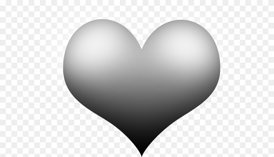 Gray White Heart 1000 Download Vector Image Dil White In The Black Backgroundheart, Balloon Free Png