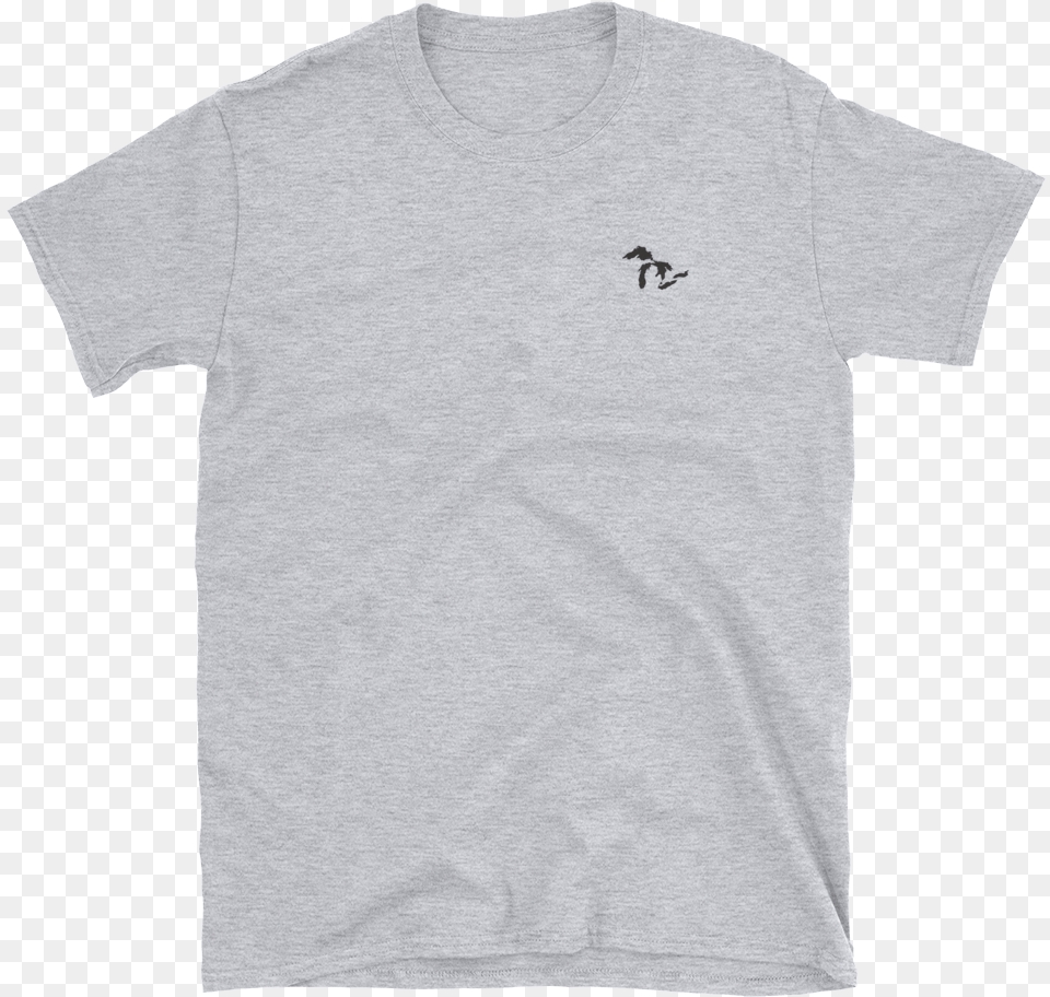 Gray White T Shirt, Clothing, T-shirt, Animal, Bird Png Image
