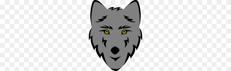 Gray Wolf Clipart Cartoon, Stencil, Baby, Person, Face Free Png