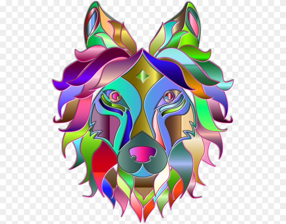 Gray Wolf Computer Icons Visual Arts Line Art, Graphics, Pattern, Modern Art, Purple Png Image