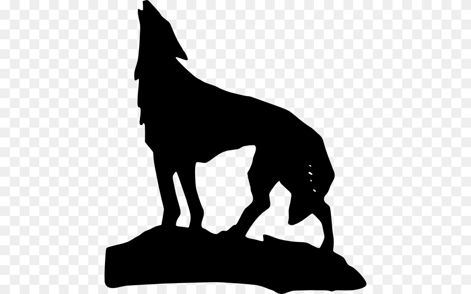 Gray Wolf Coyote Lion Clip Art, Silhouette, Animal, Kangaroo, Mammal Free Png Download