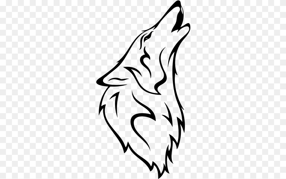 Gray Wolf Coyote Silhouette Drawing Wolf Vector, Outdoors, Nature, Night Png