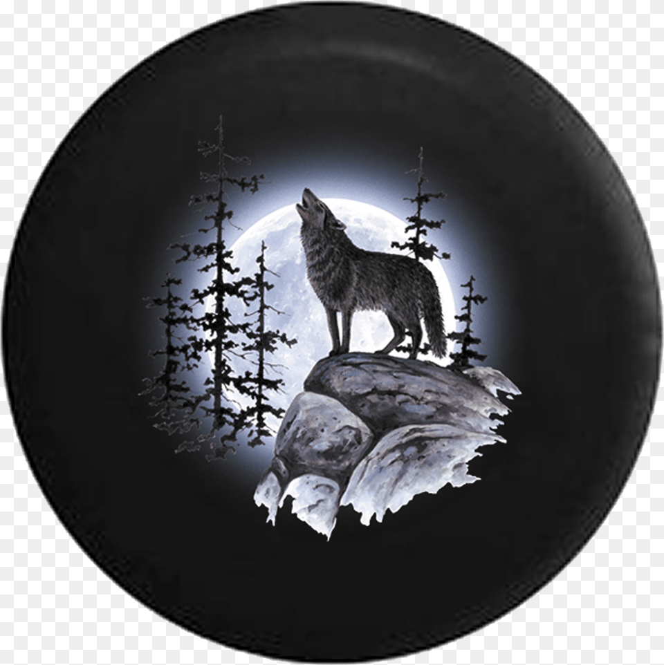 Gray Wolf Jeep Wrangler Wolf Tire Cover, Animal, Coyote, Mammal, Cat Free Transparent Png