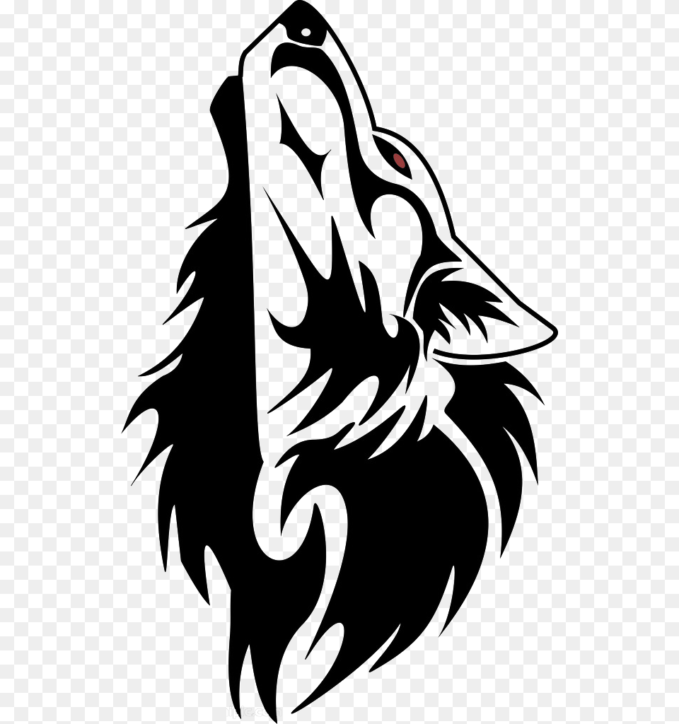 Gray Wolf Tattoo Ink Tribe Drawing Tribal Howling Wolf Tattoo, Stencil, Animal, Fish, Sea Life Png