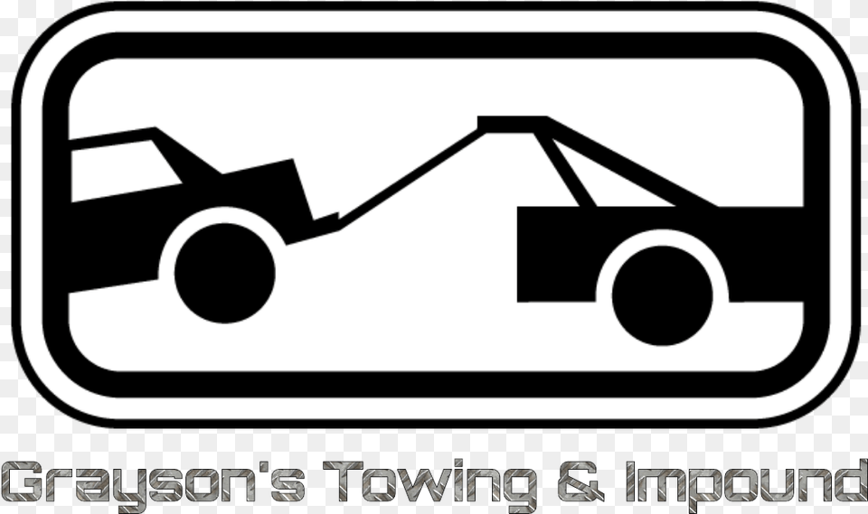 Grayson S Towing Amp Impound Is A Privately Run Towing Tow Away Zone Sign, Device, Tool, Plant, Lawn Mower Free Transparent Png