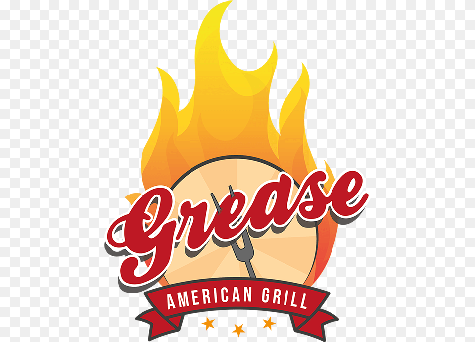 Grease Logo Illustration, Fire, Flame, Person Png