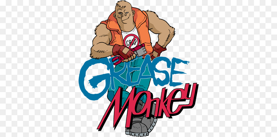 Grease Monkey Clipart Clip Art, Publication, Book, Comics, Advertisement Free Png