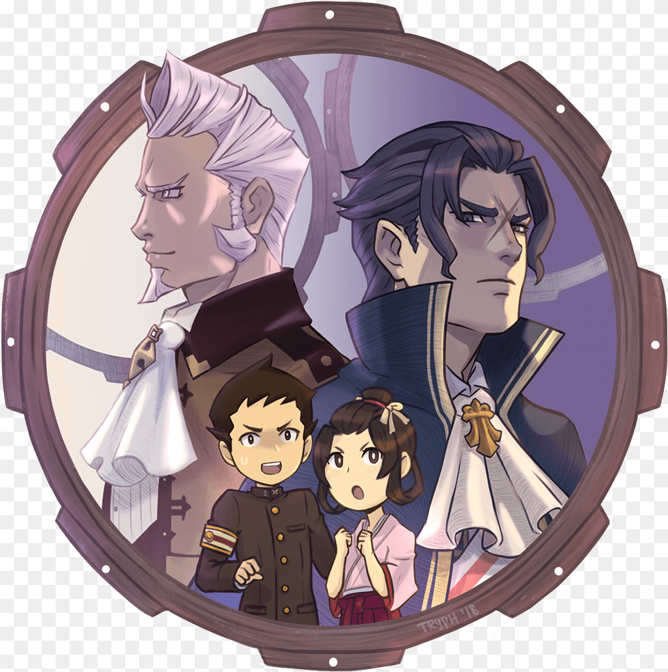 Great Ace Attorney Art, Publication, Book, Comics, Adult Free Png