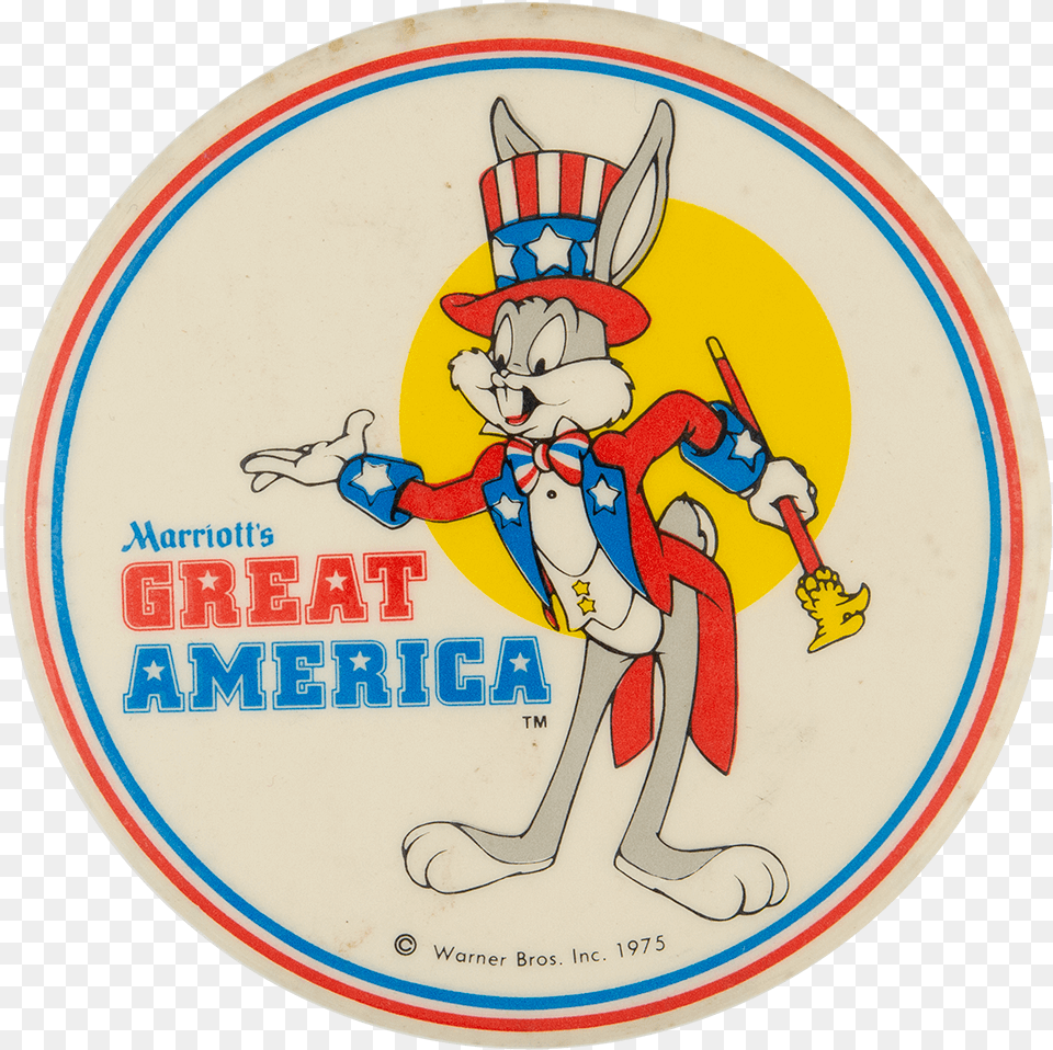 Great America Bugs Bunny Event Busy Beaver Button Museum, Person, Logo Png Image