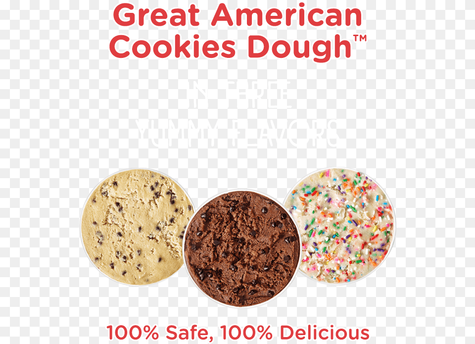 Great American Cookie Dough, Cream, Dessert, Food, Ice Cream Free Transparent Png