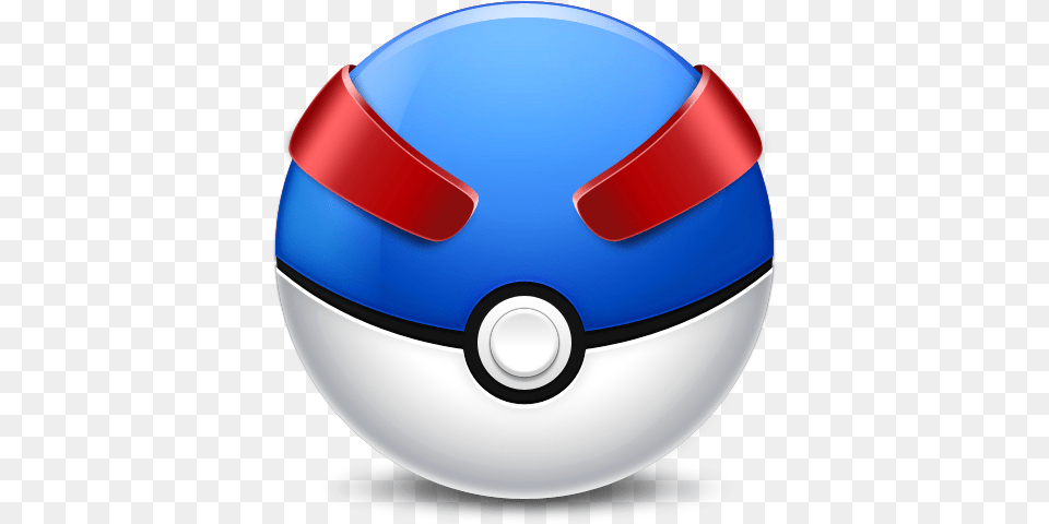 Great Ball Icon Pokemon Great Ball, Sphere, Helmet, Clothing, Hardhat Png Image