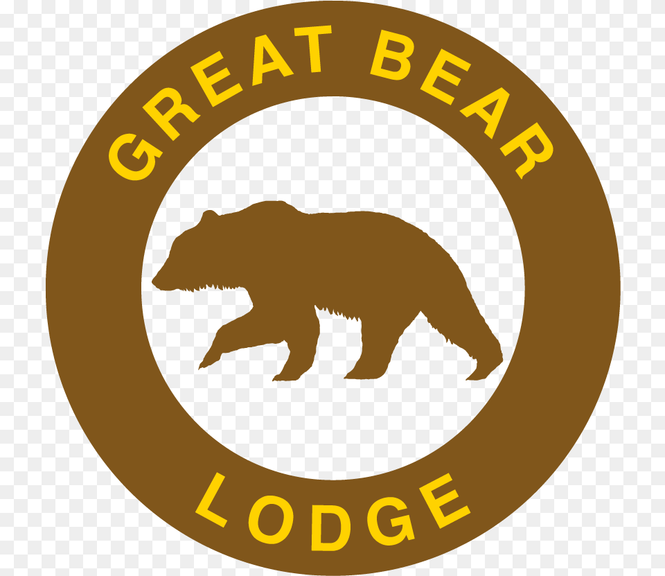 Great Bear Lodge Logo Grizzly Bear, Person, Badge, Symbol, Face Png