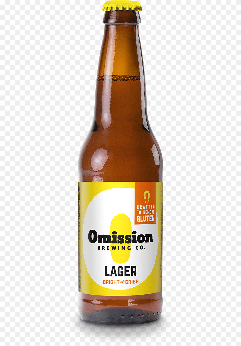 Great Beer Is Near Omission Lager Gluten, Alcohol, Beer Bottle, Beverage, Bottle Free Transparent Png