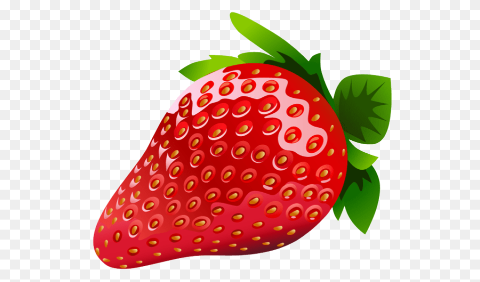 Great Clip Art Of Fruit A Bright Red Strawberry Clip Art, Berry, Food, Plant, Produce Png Image