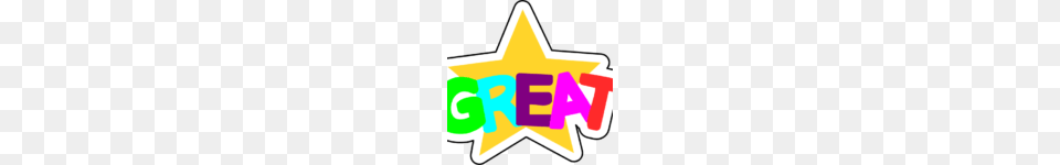 Great Clipart Great Job Clipart, Star Symbol, Symbol, Logo Png