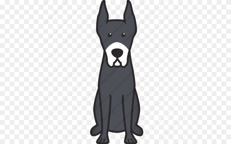 Great Dane Black Great Dane Cartoon, Baby, Person, Animal, Canine Png Image