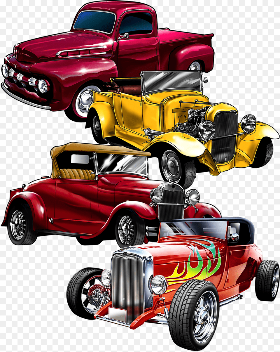 Great Dane Graphics Offers New Vintage Car Designs, Hot Rod, Transportation, Vehicle, Machine Free Png