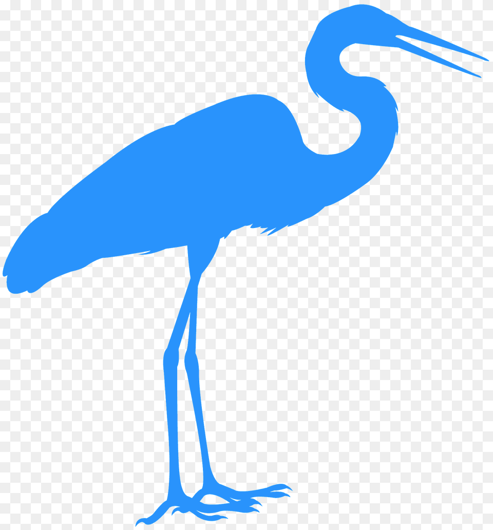 Great Egret Silhouette, Animal, Bird, Crane Bird, Waterfowl Free Transparent Png