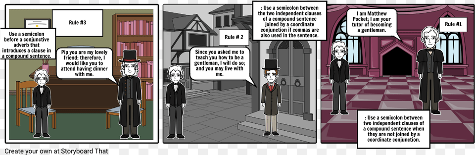 Great Expectations Semicolon Practice Cartoon, Book, Comics, Publication, Person Free Png Download