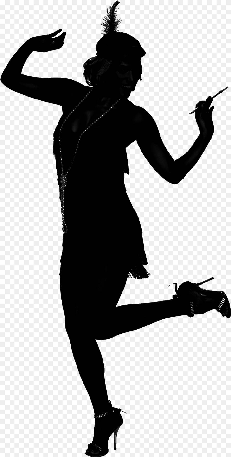Great Gatsby Silhouette, Dancing, Leisure Activities, Person, Face Free Transparent Png