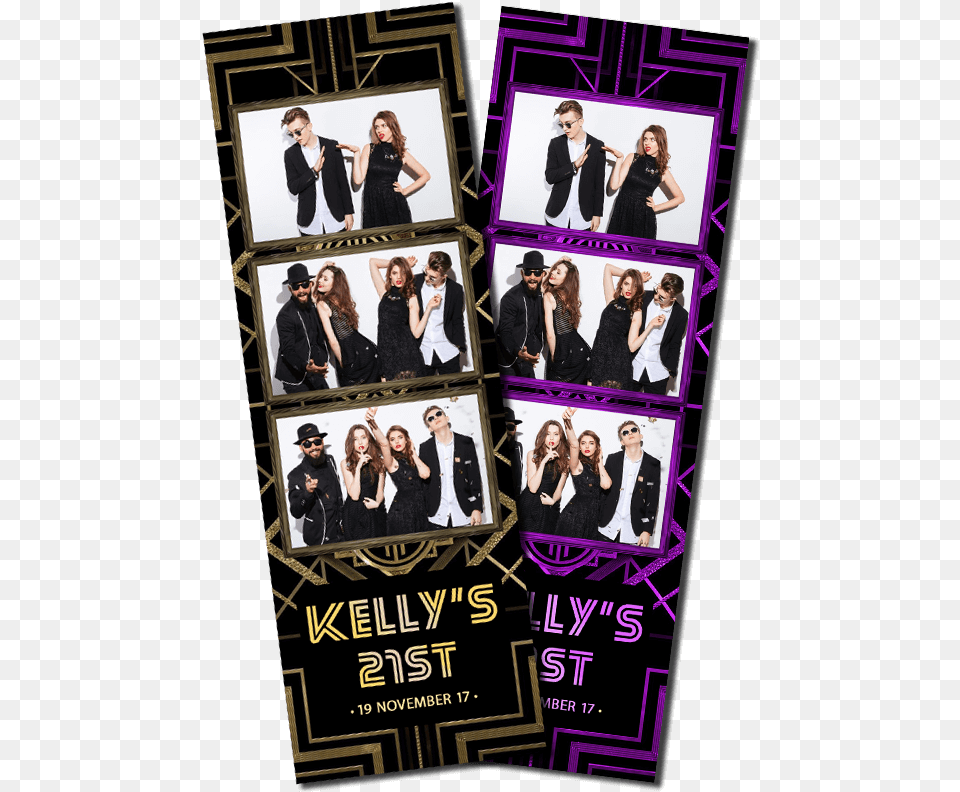 Great Gatsby Strips Birthday Photo Booth Strip Ideas, Adult, Poster, Person, Woman Free Png Download