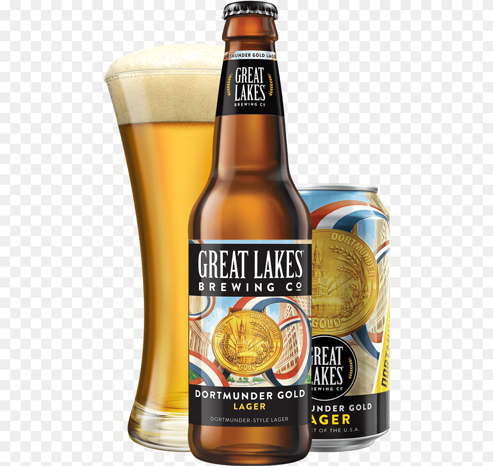 Great Lakes Brewing Company Great Lakes Dortmunder Gold, Alcohol, Beer, Beverage, Lager Free Transparent Png