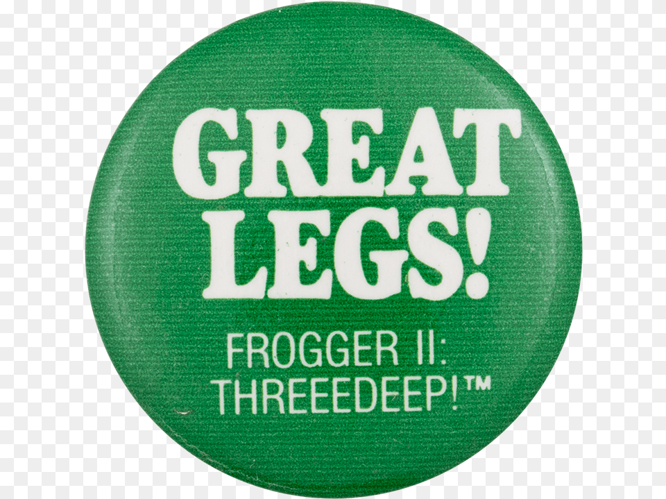 Great Legs Frogger Ii Entertainment Button Museum, Badge, Logo, Symbol Png Image