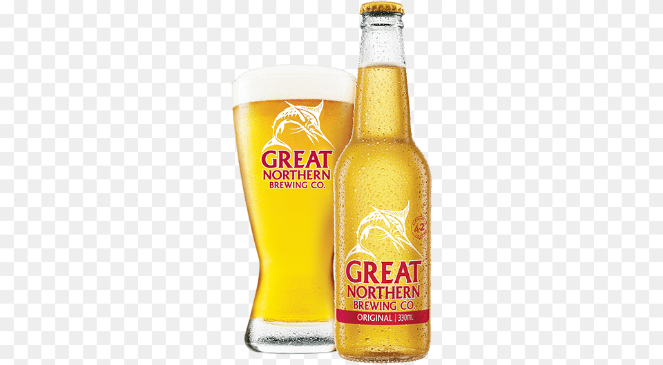 Great Northern Super Crisp, Alcohol, Beer, Beverage, Glass Png