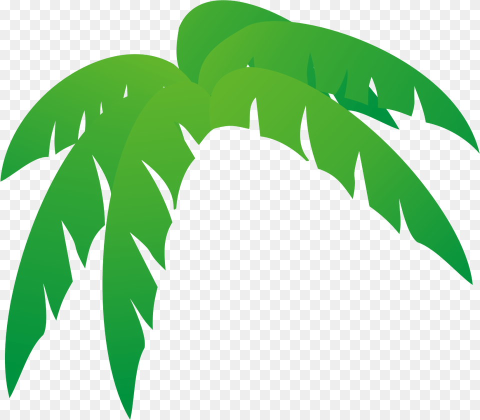 Great Palm Tree Leaf Template Gallery Palm Tree Leaf, Vegetation, Plant, Green, Fern Png Image
