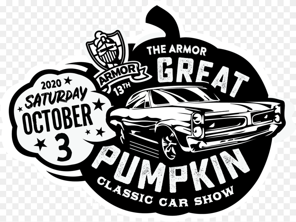 Great Pumpkin Classic Car Show Armor Protective Packaging Armor Protective Packaging, Sticker, Transportation, Vehicle, Logo Free Transparent Png