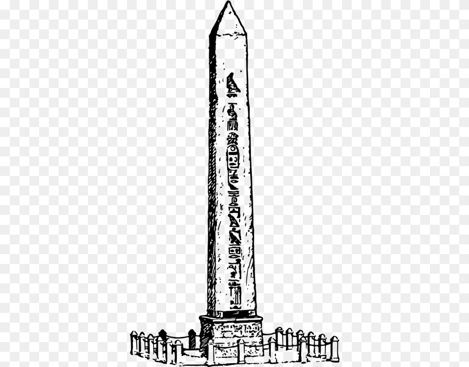 Great Pyramid Of Giza Vatican Obelisk Drawing Monument Obelisk Drawing, Gray Png Image