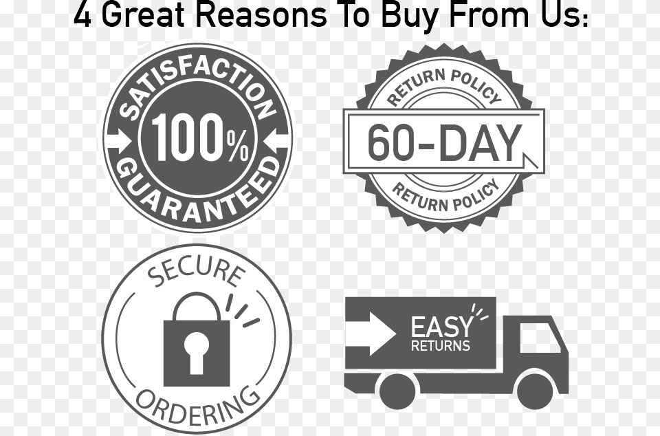 Great Reasons To Buy From Us Guarantee, Logo Free Transparent Png