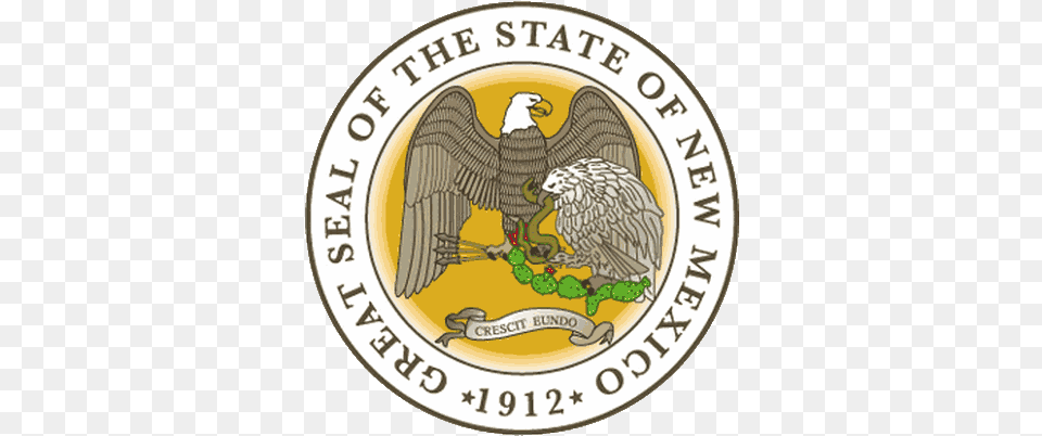 Great Seal Of State Of New Mexico Logo, Animal, Bird, Vulture, Badge Free Transparent Png
