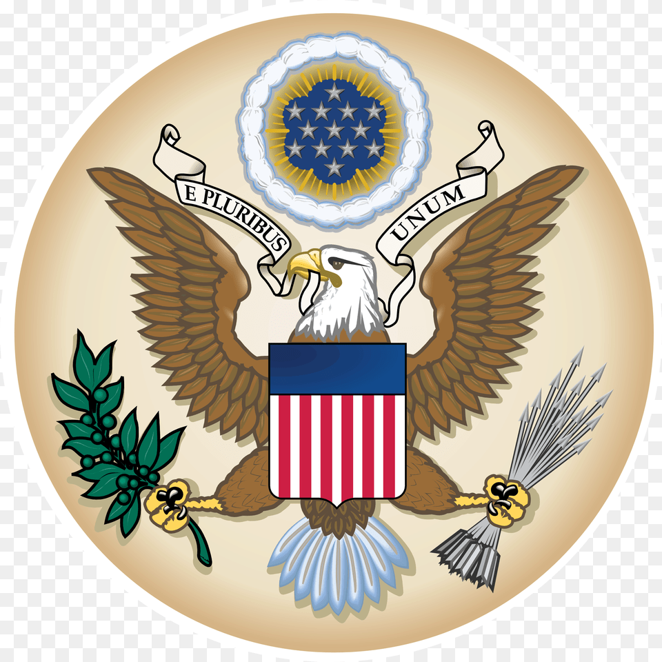 Great Seal Of The United, Emblem, Symbol, Badge, Logo Free Png Download