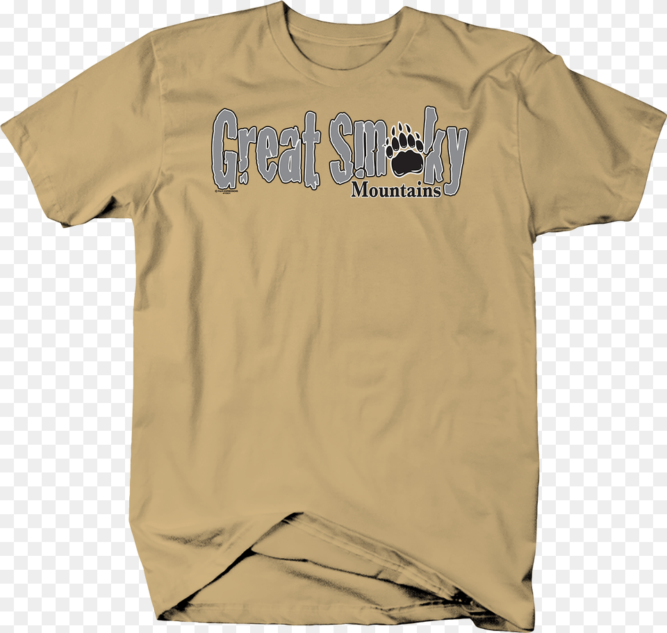 Great Smoky Mountains Grizzly Bear Paw Wildlife Nature T Shirt, Clothing, T-shirt Free Png Download