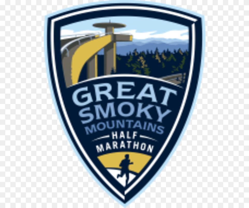Great Smoky Mountains Half Marathon Amp 5k Emblem, Badge, Logo, Symbol, Adult Png Image